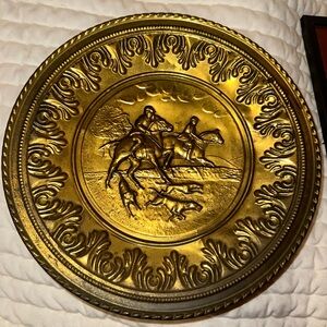 Vintage Brass England Wall Plate